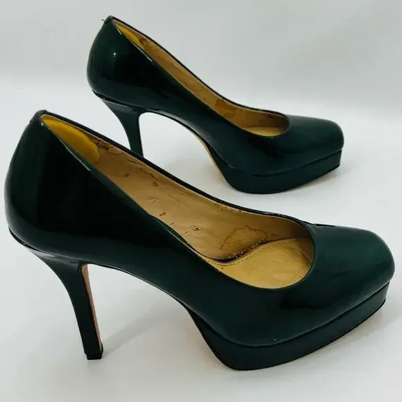 Antonio Melani Hunter Green Patent Leather Pump - Picture 4 of 10